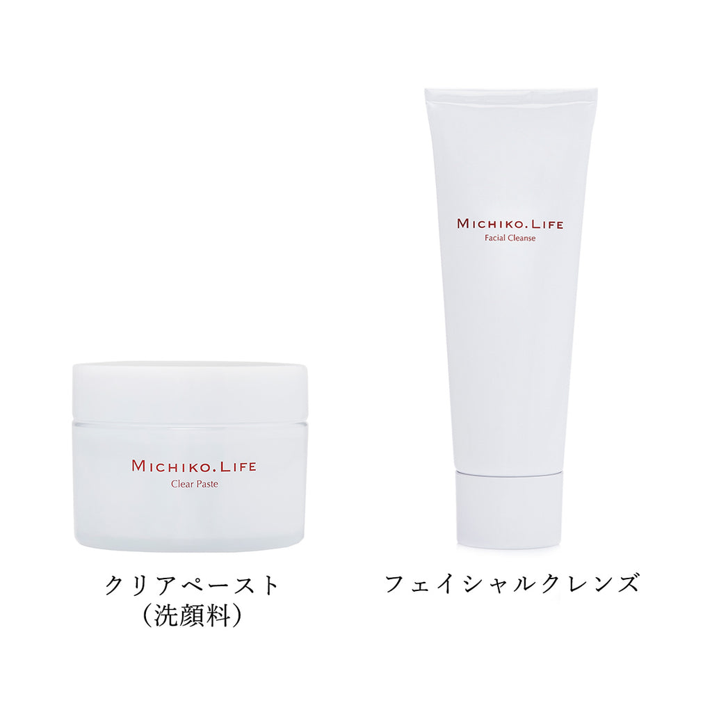 Facial Cleanse + Clear Paste <br> クレンジング・洗顔料セット<br>各100グラム